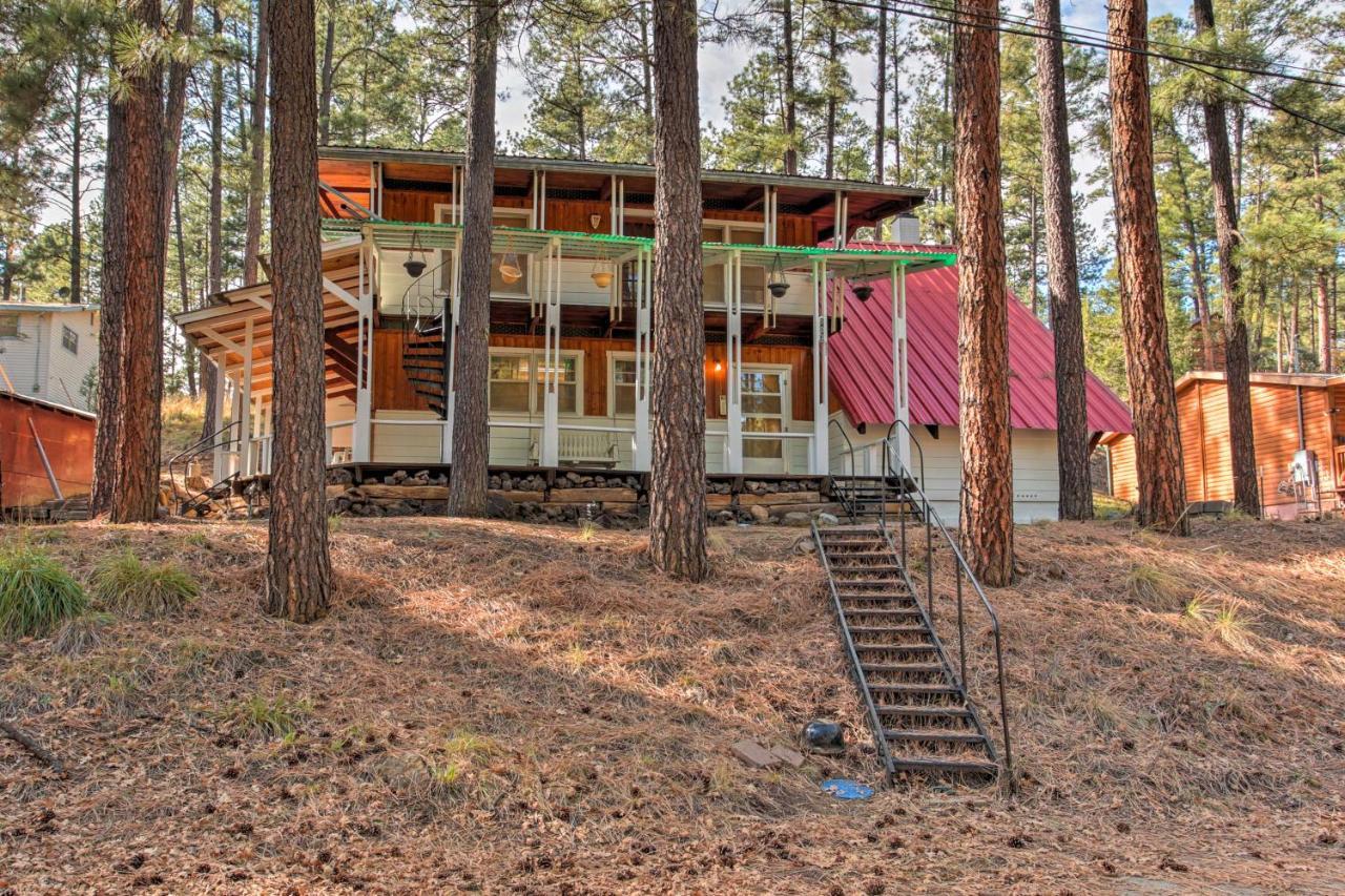 Ruidoso Cabin With Forest Views And Covered Porch Dış mekan fotoğraf